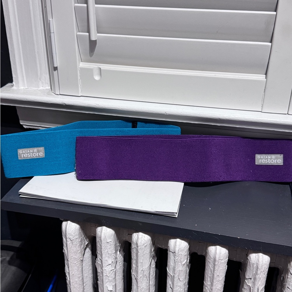 💪✨ Gaiam Restore Exercise Bands – Set of 2 (Teal & Purple) ✨💪
